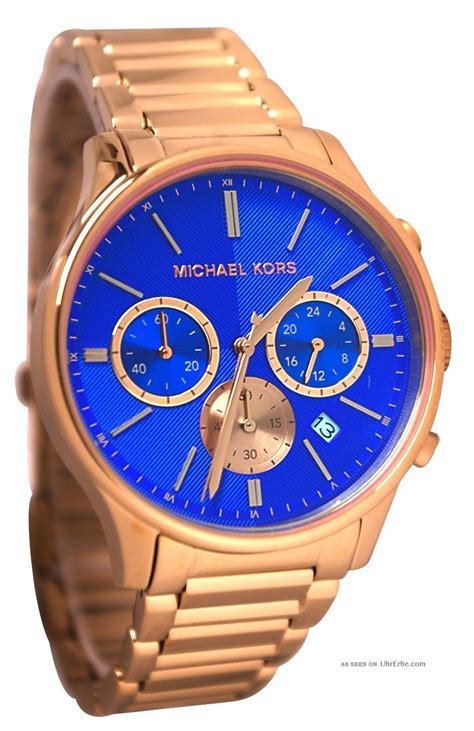 uhr michael kors blau|Men's Blue Designer Watches .